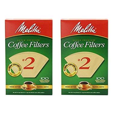 Imagem de Melitta Filtro de café cone nº 2 - marrom natural, 100 unidades (pacote com 4)
