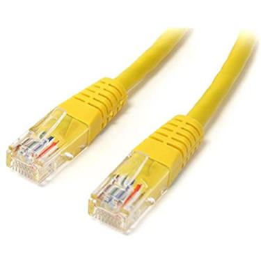Imagem de StarTech. com Cabo Ethernet Cat5e – 60 cm – Amarelo – Cabo Cat5e moldado – Cabo de rede curto – Cabo Ethernet – Cabo Cat 5e – 60 cm (M45PATCH2YL)