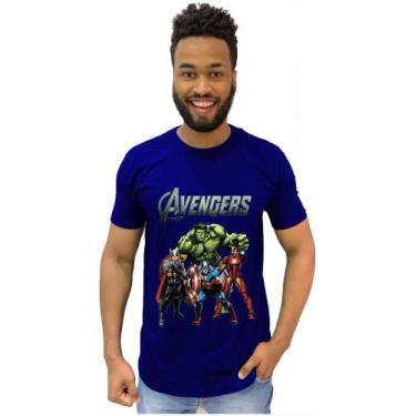 Imagem de Camisa Camiseta Herói Marvel Vingadores Avengers Thor Hulk - Adquirido