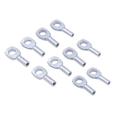 Imagem de Harilla 10 pcs ilhós de aço para máquina de ginástica cabo acessório máquina de exercício para serviço pesado conector terminal de ilhós para corda de, 6 MM