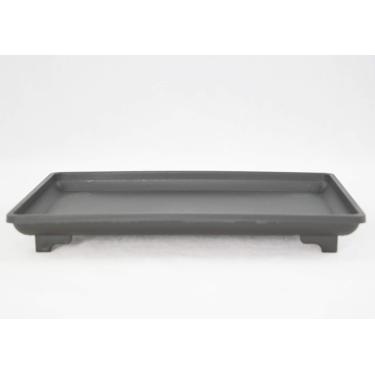 Imagem de 1 bandeja retangular de plástico preto para umidade/gotejamento para árvore de bonsai e plantas internas – 22,86 cm x 15,24 cm x 2,54 cm