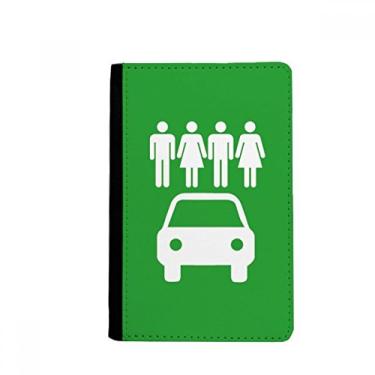 Imagem de Quatro pessoas veículos energéticos protegem o meio ambiente porta passaporte Notecase Burse capa carteira porta-cartão, Multicolor