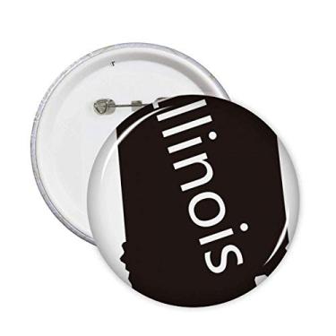 Imagem de Emblema com emblema de mapa dos EUA para decoração, 5 peças