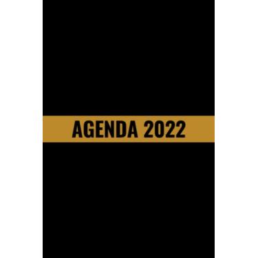 Imagem de Agenda 2022: Calendrier Planificateur Organisateur hebdomadaire 2022 | 2 pages = 1 semaine | Pour une parfaite gestion du temps | Noir | Semainier A5 |