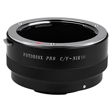 Imagem de Adaptador de montagem de lente Fotodiox PRO, lente de montagem Contax Yashica (C/Y) para câmera Nikon série 1, compatível com câmeras Nikon V1, J1 sem espelho, CY-Nik(1) PRO