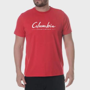 Imagem de Camiseta Columbia Brushed Brand Vermelho Masculino