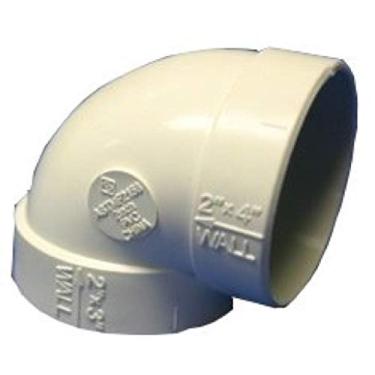 Imagem de Airvac VM104/5506 90 graus de ajuste de cotovelo curto Pvc