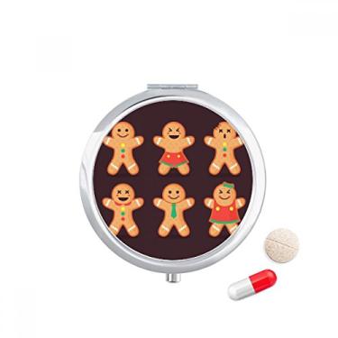 Imagem de Biscoito de gengibre masculino, caixa de comprimidos de Natal, caixa de armazenamento de remédios