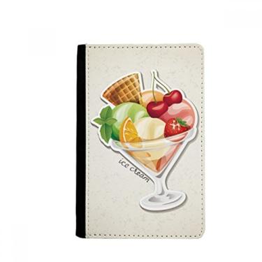 Imagem de Porta-passaporte Notecase Burse com porta-cartões e porta-cartões laranja cereja morango fruta doce sorvete doce