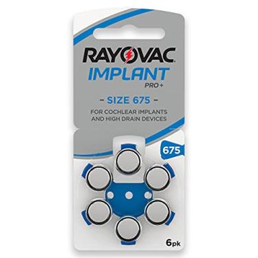 Imagem de Pilha Auditiva 675 Rayovac Bateria Pr44 Implant Coclear 6 unidades