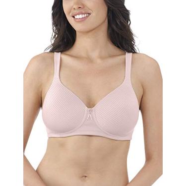 Imagem de Brilliance by Vanity Fair Sutiã feminino confortável de cobertura total sem aro 72238, Quartzo transparente, 36B