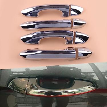 Imagem de BORATO A maçaneta da porta externa do carro cobre os quadros com 2 fechaduras inteligentes, para Ford Edge 2021 2020 2019 2018 2017 2016 2015