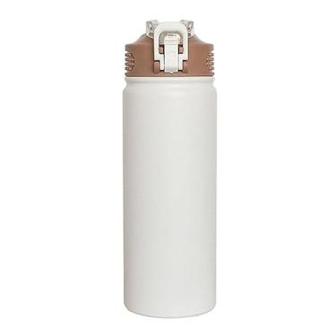 Imagem de Garrafa Térmica Em Aço Inox Academia com Bico Tyeso (750 ML, Branco)