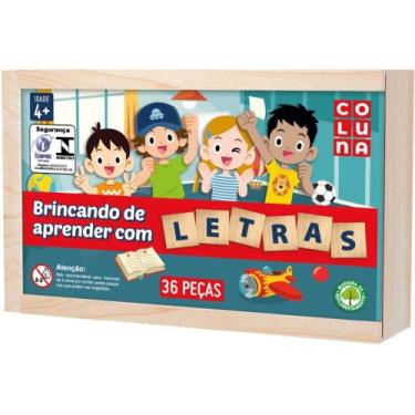 Imagem de Brinquedo Pedagogico Brincando De Aprender C/Letras - Coluna