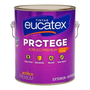 Imagem de Tinta Acrílica Premium Eucatex Cor Palha Fosco Parede Melhor Escolha A