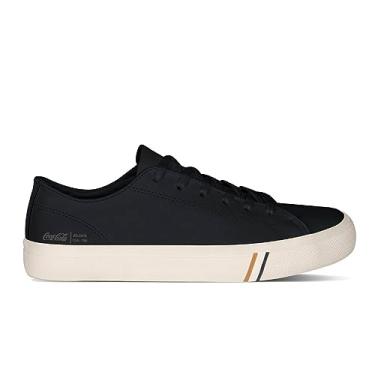 Imagem de Tenis Masculino Coca Cola Ocean Leather Preto Tamanho:44;Cor:Preto