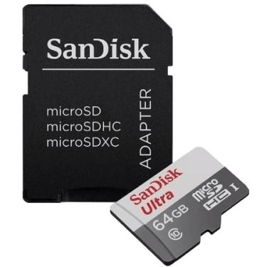 Imagem de Cartão MicroSDXC 64GB SanDisk Ultra 100Mb/s UHS-I / U1 / Classe 10