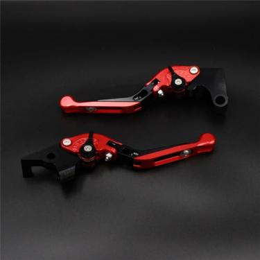 Imagem de EEASSA Guiador de freio de embreagem de motocicleta CNC ajustável dobrável alavanca de embreagem de freio para Honda CBR500R CB500F CB500X CBR CB 500 R F X 2013-2018 (Cor: E)