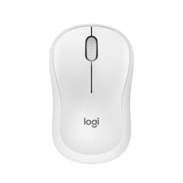Imagem de Mouse Sem Fio Logitech M240 com Conexão Bluetooth, Clique Silencioso, Design Ambidestro Compacto, Bateria de 18 Meses, Compatível com Windows, macOS, ChromeOS - Branco