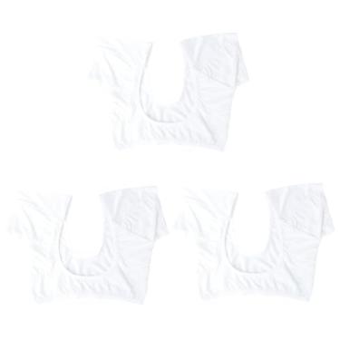 Imagem de FRCOLOR 4 Pcs Camiseta à Prova De Suor Para Protetores De Axila Suados Bloco De Suor Almofadas De Suor Para Axilas Femininas Escudos De Axila Mulheres Esportes Branco Capa Protetora