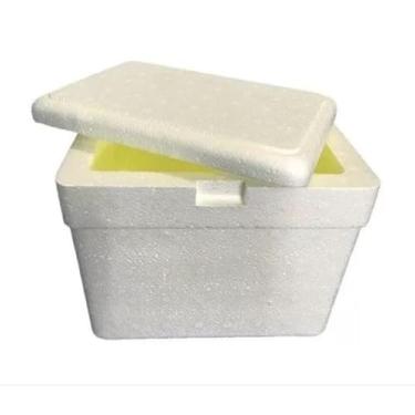 Imagem de Caixa Térmica Isopor Grande 35Litros Sorvete Refrigerante