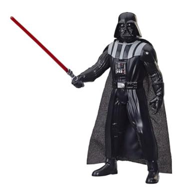 Imagem de STAR WARS Figura Oly E5 de 9,5 cm, para crianças acima de 4 anos - Darth Vader - E8355 - Hasbro, Preto e vermelho