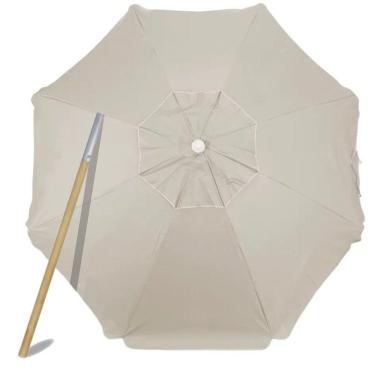 Imagem de Guarda Sol Reforçado Praia Madeira E Bagum 1,8m De Qualidade