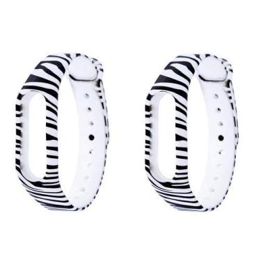 Imagem de Kit 2 Pulseiras extras para MI Band 2 (Zebra+Zebra)