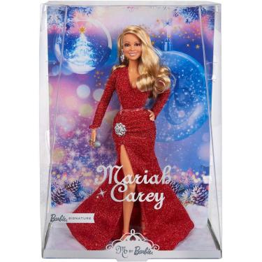 Imagem de Boneca Barbie Signature Mariah Carey Holiday com Red Glitter Go