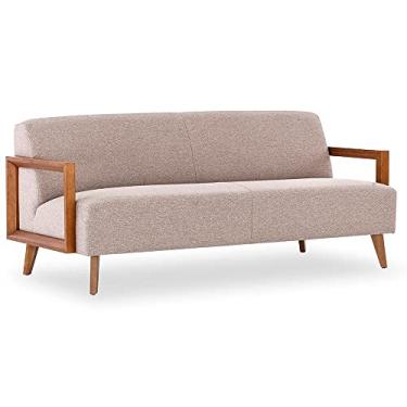 Imagem de Sofá 3 Lugares Herval Hub, Linho Bege, 187 cm