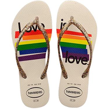 Imagem de SANDALIAS HAVAIANAS SLIM PRIDE II n° 33/34 BEGE PALHA