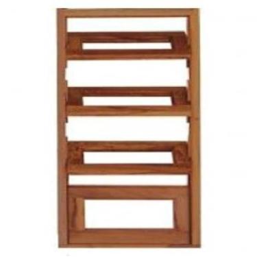 Imagem de Vitrô Capelinha Basculante de Madeira Imbuia Reto 45 x 1,60 Natural