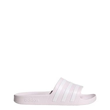 Imagem de adidas Sapatilhas femininas Adilette Aqua, Quase rosa/branco/quase rosa, 7