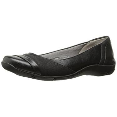 Imagem de LifeStride Feminino, Dig Flat, Preto, 11