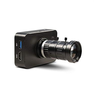 Imagem de MOKOSE Câmera industrial HDMI 4K C/CS-Mount Teaching Webcam com lente manual de zoom teleobjetiva de 10-50 mm