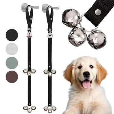 Imagem de Caldwell's Pet Supply Sinos de penico originais, sino de cachorro pendurado para filhotes de treinamento doméstico, sino de cachorro para treinamento de banheiro, sinos para tocar para cães sair, treinamento de campainha para cachorro e cachorro.