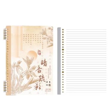 Imagem de Caderno simplificado de folha solta com bobina PP com superfície macia espessa e caderno de cópia de linha horizontal-B5-C