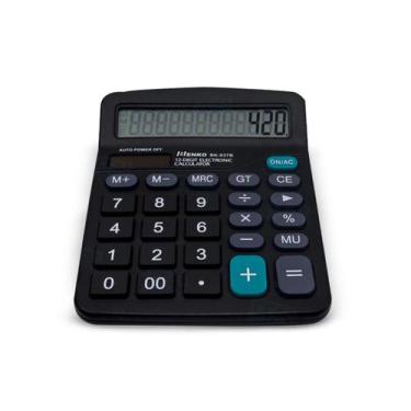 Imagem de Calculadora De Mesa Escritório Comercial Display 12 Digitos - Calculat