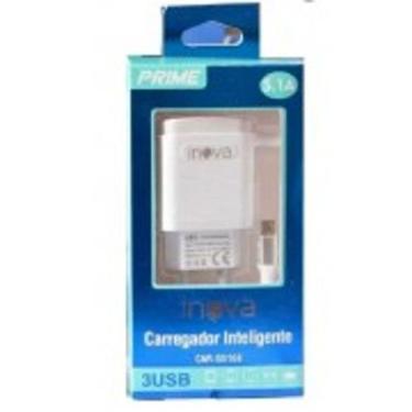 Imagem de Carregador Inteligente 5.1A c/3 entradas USB CAR-G5168 inova