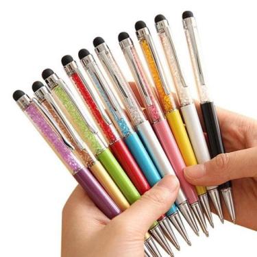 Imagem de 10 Caneta Diamante Stylus Touch Screen Com Cristal - PL