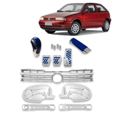 Imagem de Kit Aplique Maçaneta + Retrovisor + Kit Chrome + Aplique Grade Diantei