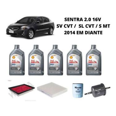 Imagem de Kit Revisao Troca De Oleo Sentra 2.0 16v 2014 Diante Shell