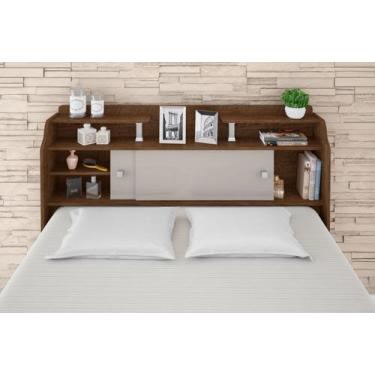 Imagem de Cabeceira casal elisa conjunto box colchão 138cm cor flex - FRAMAR MOV