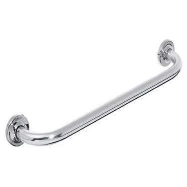 Imagem de Alça de Apoio Banheiro Inox 40cm Barra Idoso Cadeirante Deficiente Ace