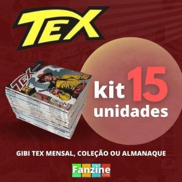 Imagem de Revista Gibi Tex Mensal Kit 15 Hqs Novas Coleção Almanaque - Vitoria E