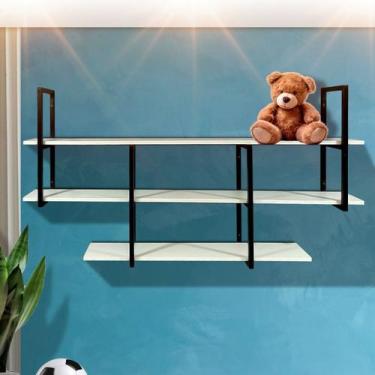 Imagem de Estante suspensa estilo industrial design elegante e moderno - Metal D