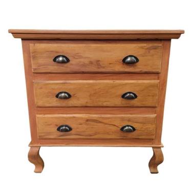 Imagem de Cômoda Rústica Turquesa em Madeira de Demolição - Cód 1711 - Barrocart