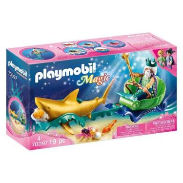 Imagem de Playmobil - Rei do Mar com Carruagem de Tubarão - Sunny Brinquedos