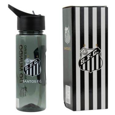 Imagem de Garrafa Plástico Canudo Academia Apoio 700ml Santos - Mileno