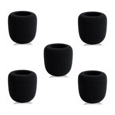 Imagem de Kit 5 Espumas Microfone Dinâmico Sm58,Behringer,Akg - Aj Som Acessório